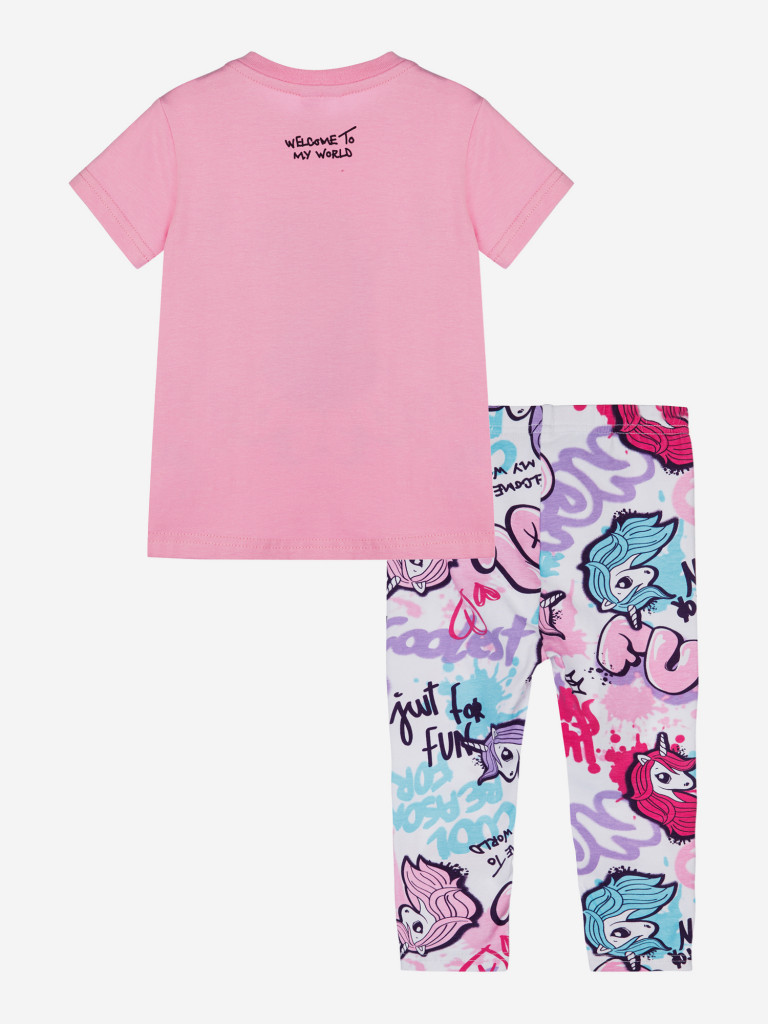 Комплект для девочки: футболка, леггинсы PlayToday