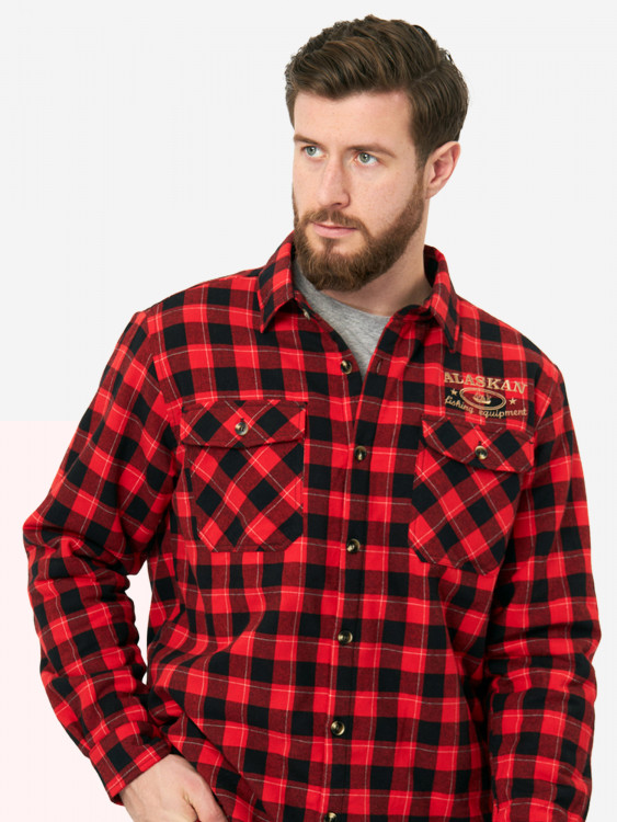 Рубашка мужская Alaskan утепленная с меховой подкладкой для рыбалки и охоты