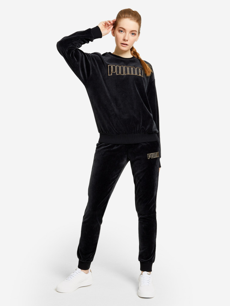 Свитшот женский PUMA Modern Basics Velour Crew
