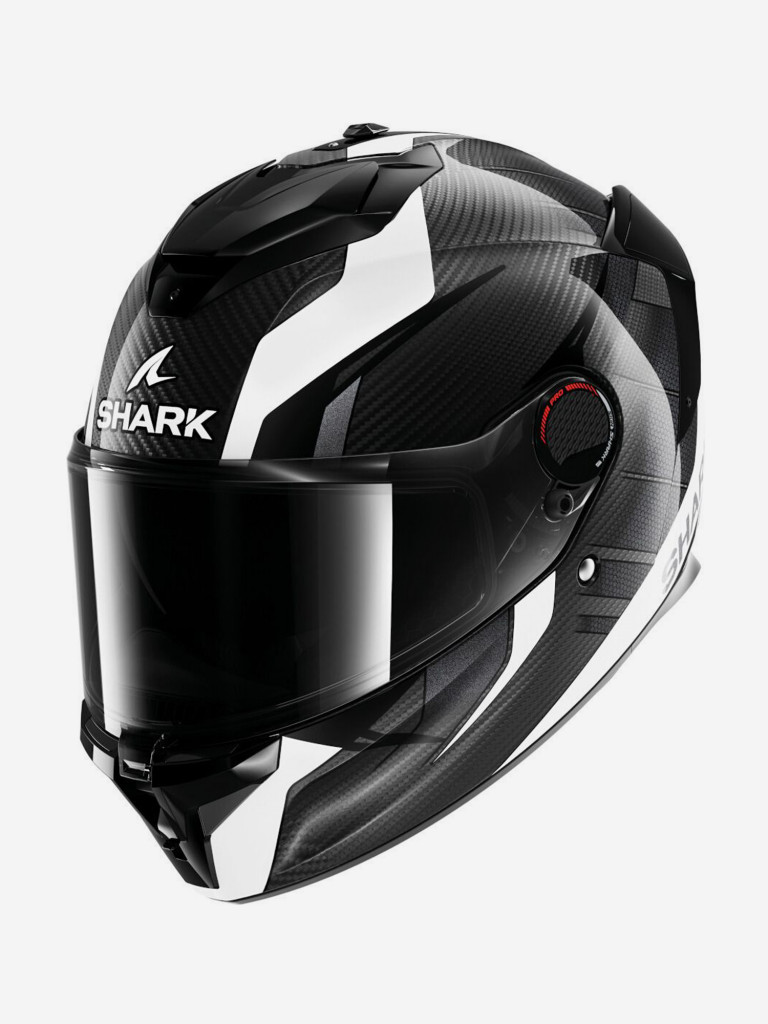 Мотошлем интеграл Shark SPARTAN GT PRO KULTRAM CARBON Black/White/Black