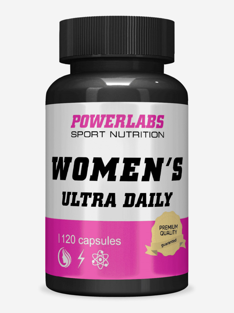 Комплекс витаминов для женщин, Powerlabs, Womens Ultra Daily, 120 капсул