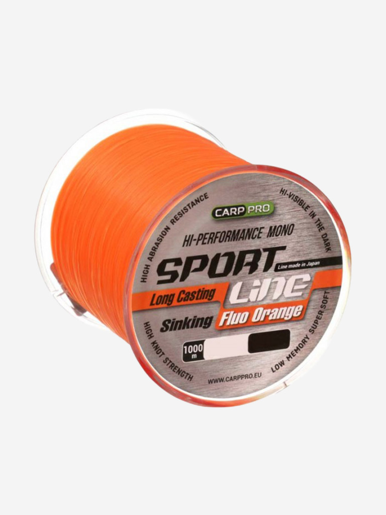 Леска Sport Line Fluo Orange CARP PRO 1000м 0.235мм
