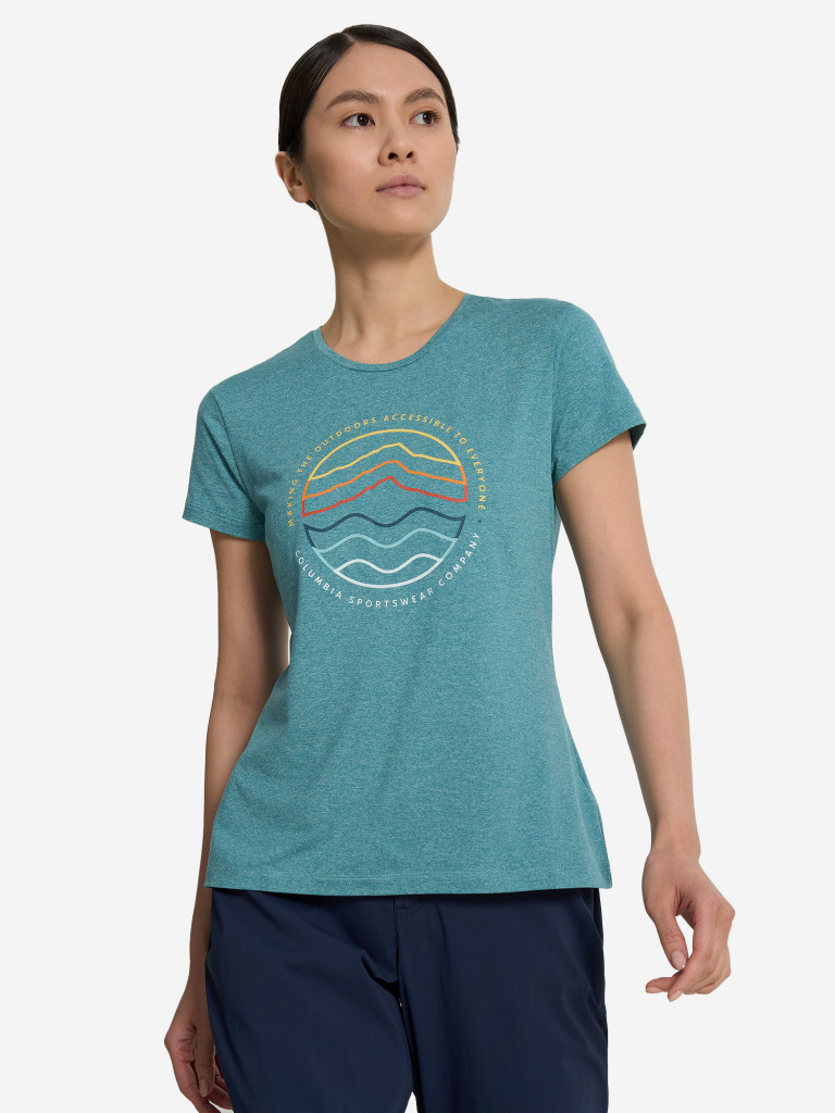 Футболка женская Columbia Sloan Ridge Graphic Ss Tee