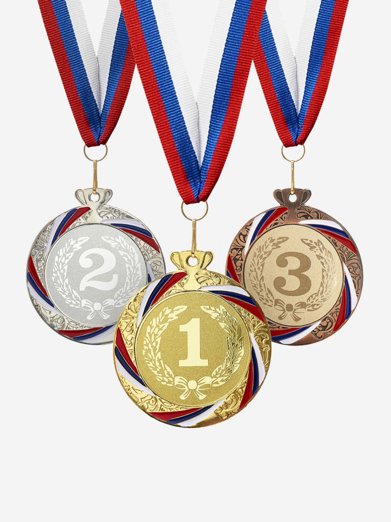 Комплект из трех медалей за 1,2,3 место