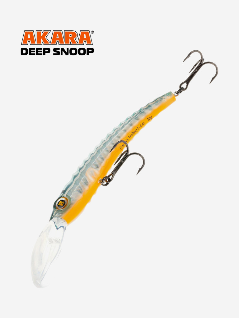 Воблер Akara Deep Snoop 120F минноу плавающий для троллинга на щуку, судака, сома 20гр A23