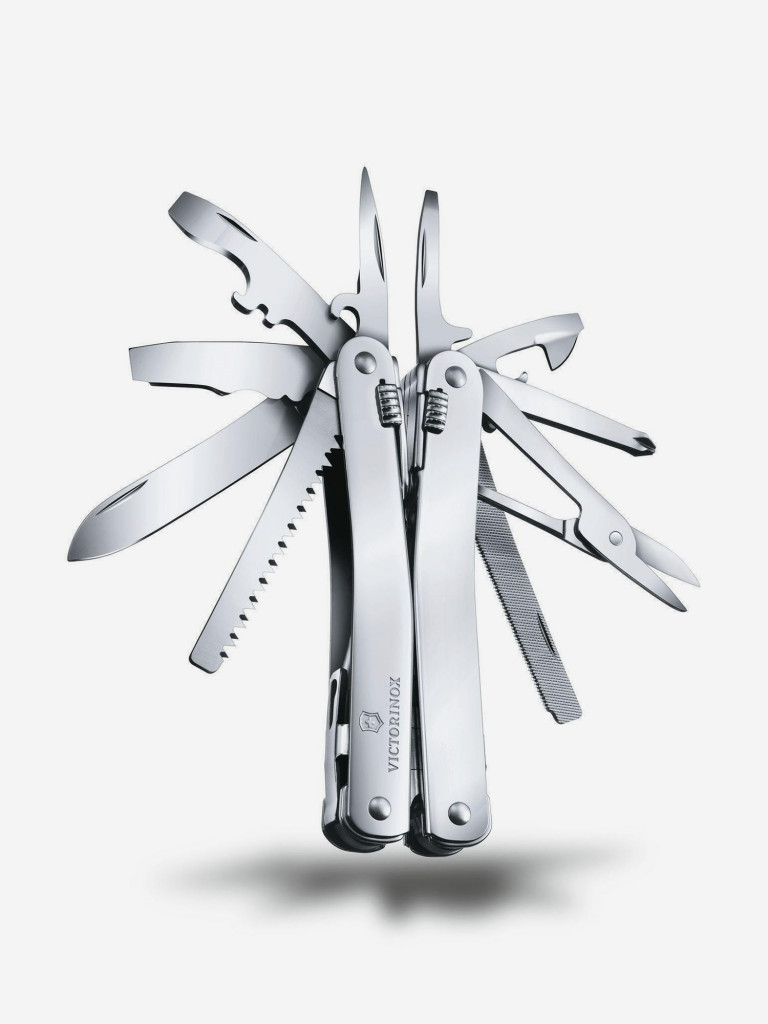 Мультиинструмент складной Victorinox SwissTool Spirit X Plus, 105 мм, 35 функций, нейлоновый чехол