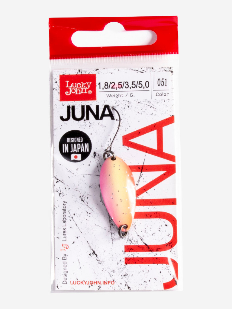 Блесна колеблющаяся Lucky John JUNA, колебалка LJJU25-051 длиной 30 мм, вес 2.5 г