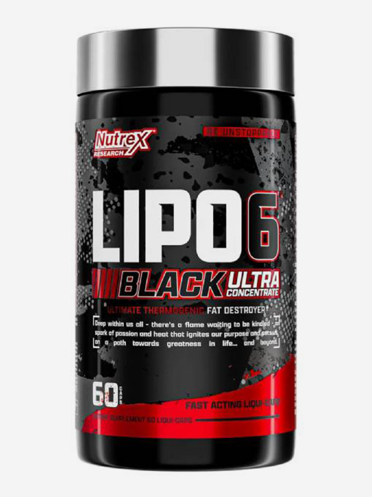 Жиросжигатель Nutrex RESEARCH Lipo 6 Black Ultra, 60 капсул, Формула US