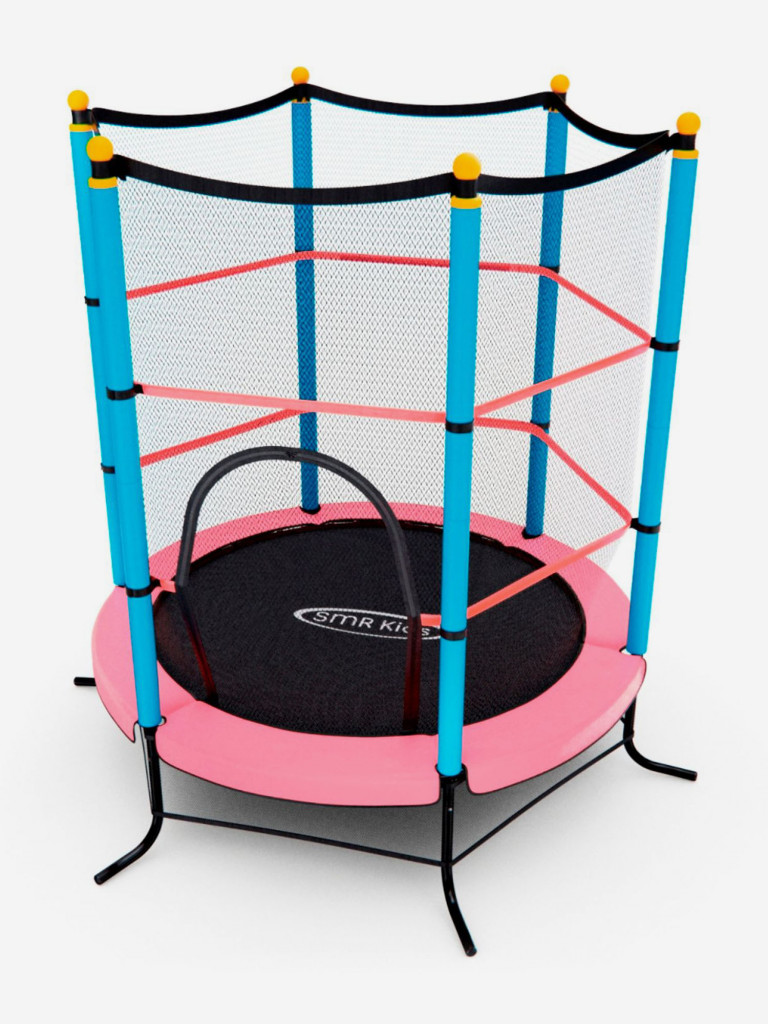 Батут детский DFC SMRKIDS 55" с сеткой, PINK