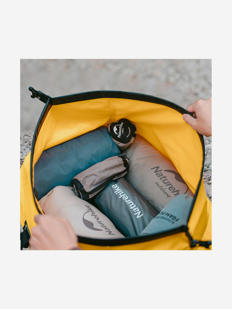 Гермобаул Naturehike, водонепроницаемая сумка для туризма и путешествий, IPX6, 60 л, желтая