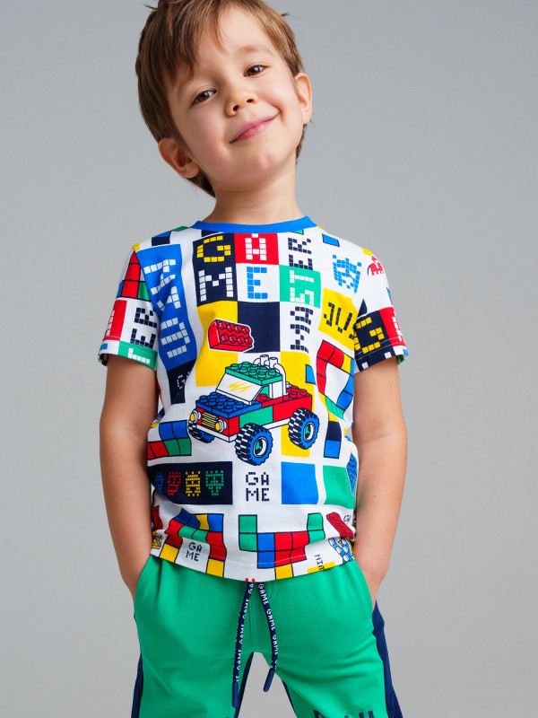 Футболка Playtoday для мальчика Мультицвет цвет — купить за 788 руб. со скидкой 34 %, отзывы в интернет-магазине Спортмастер