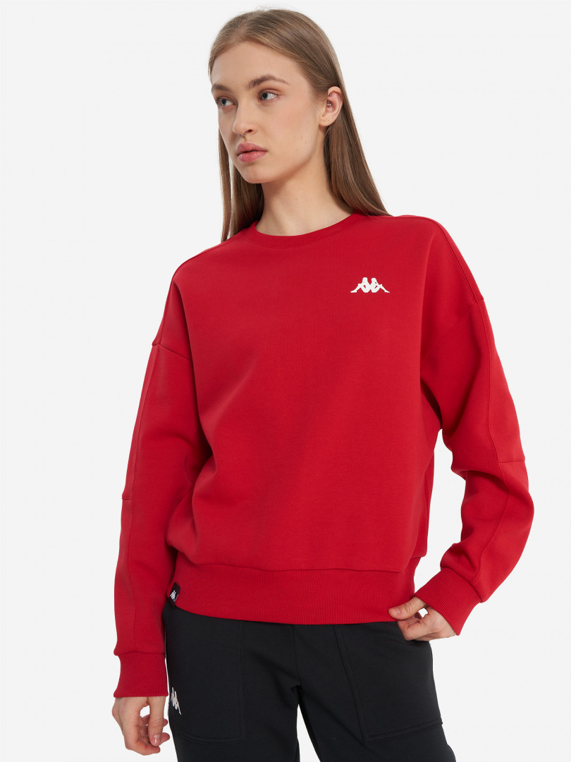 Свитшот женский оверсайз Kappa Красный 3699₽