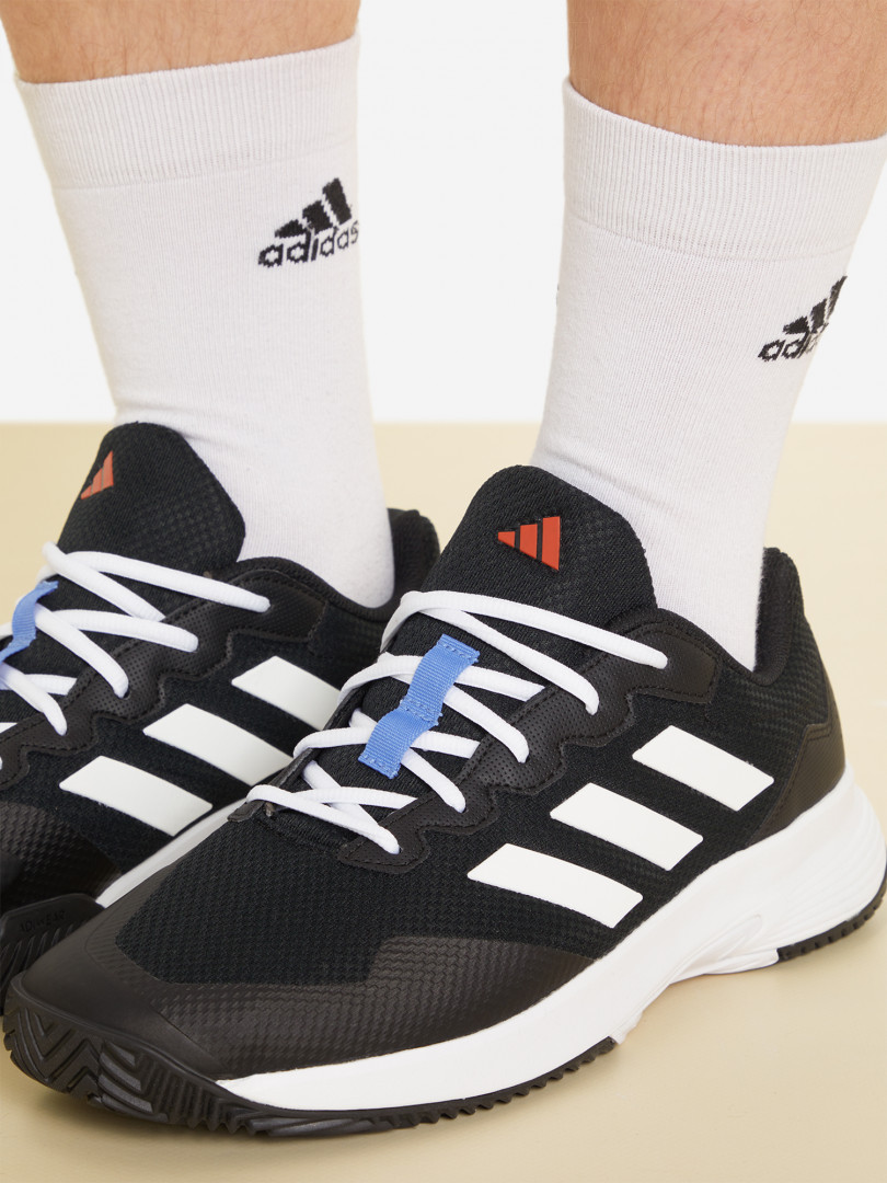 Кроссовки мужские для тенниса adidas Gamecourt 2 28576520299 Черный, размер 40.5,40, фото 9