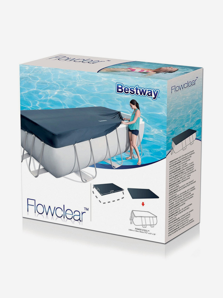 Тент для прямоугольного бассейна Bestway 58442 (282х196х84см)