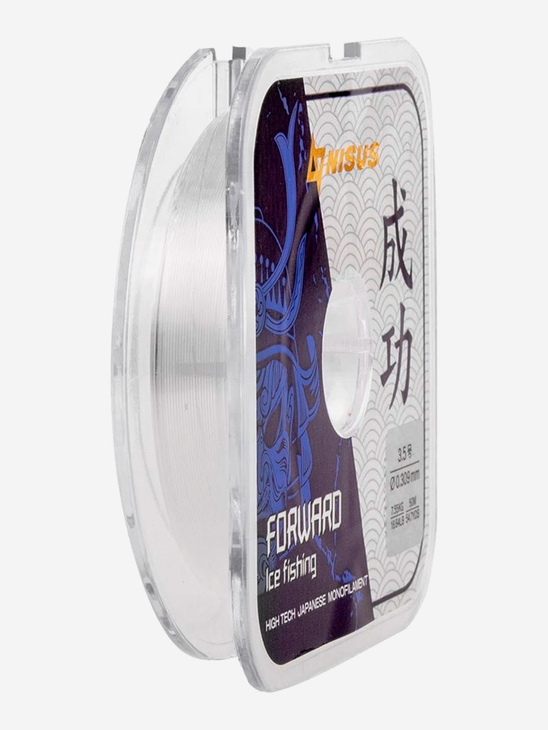 Леска для рыбалки Nisus FORWARD ICE FISHING Nylon 0,309мм, 50м, 7,55кг, прозрачный