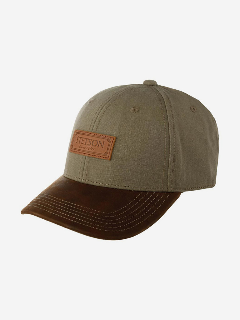 Бейсболка STETSON 7721126 BASEBALL CAP COTTON (оливковый)