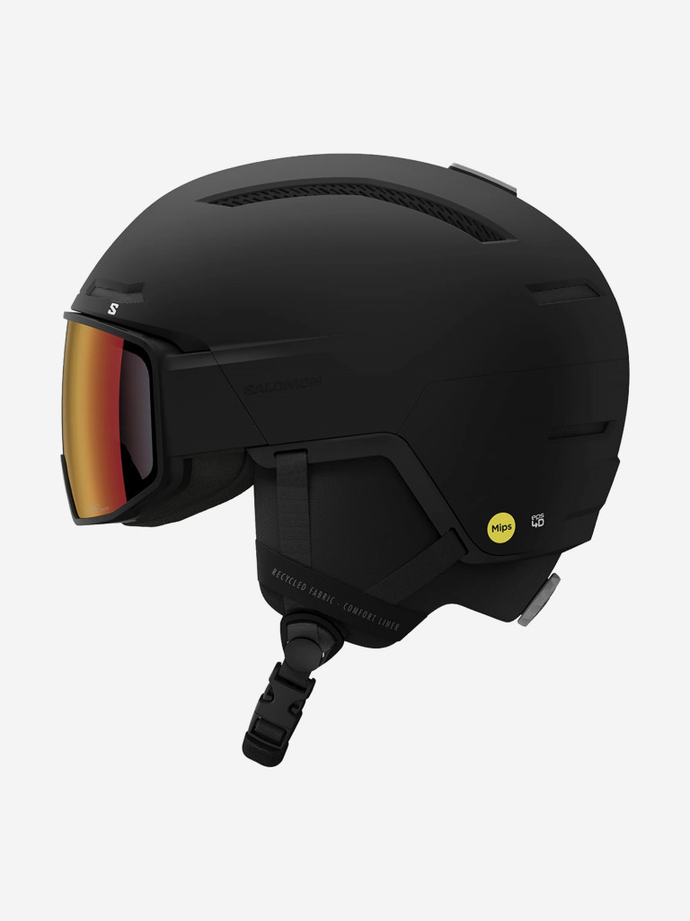 Горнолыжный шлем с визором Salomon Driver Pro Sigma Photo MIPS Черный Cat. 1-3