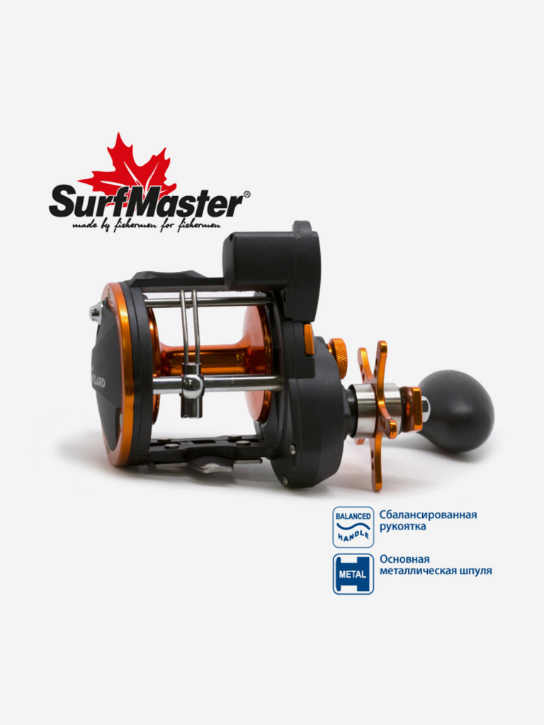 Катушка мультипликаторная Surf Master Captiva 2030R со счетчиком