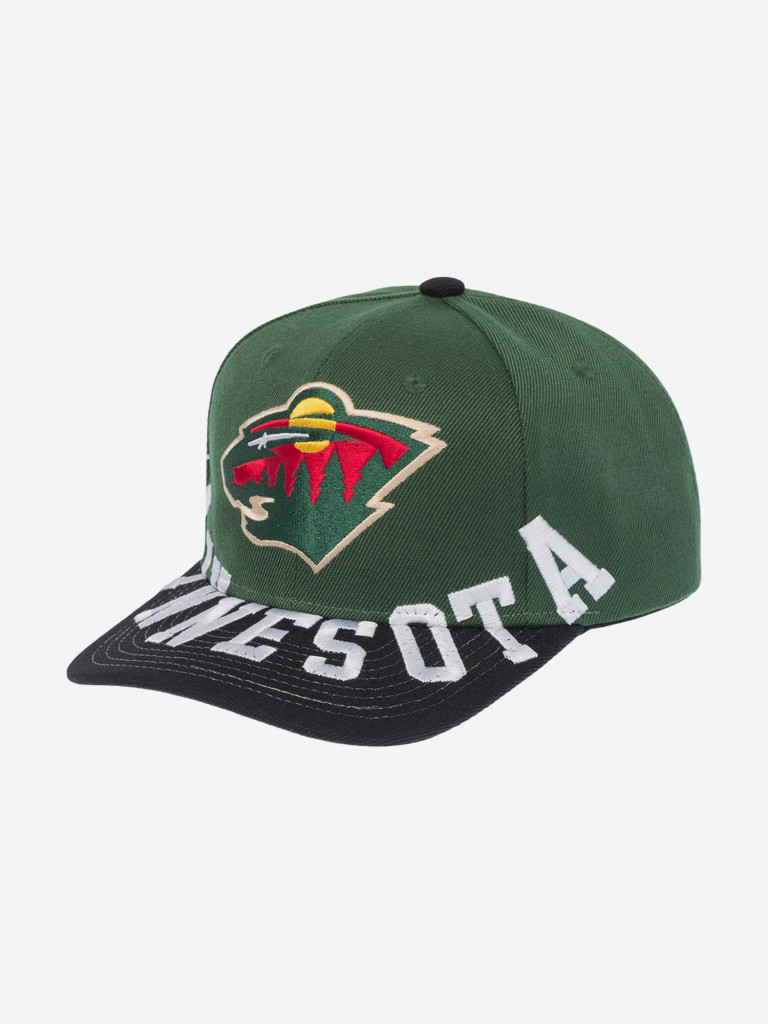 Бейсболка MITCHELL NESS HP10367-MWIGREN Minnesota Wild NHL (зеленый)