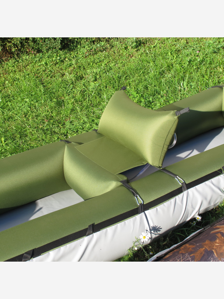 Байдарка Налим-225, пленочные баллоны, цвет зеленый