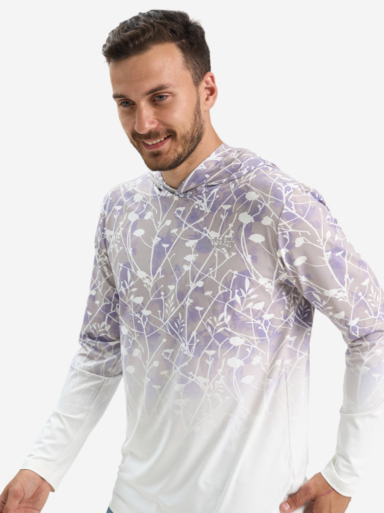 Лонгслив мужской Extreme Fishing ADD-G702H для рыбалки, с капюшоном, UPF50+ с защитой от насекомых