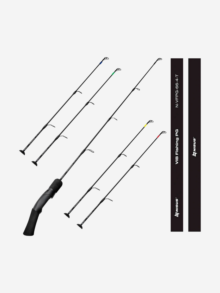 Удилище зимнее Nisus VIB Fishing PG 66 с 4-мя хлыстами + тубус (N-VFPG-66-4-T)