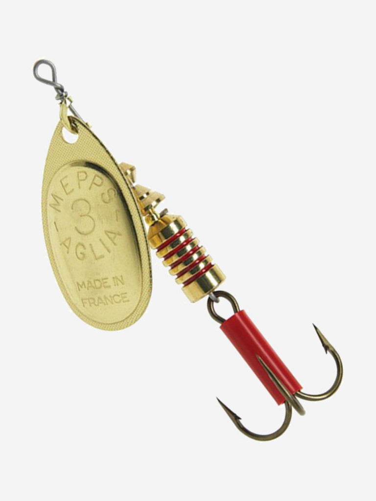 Блесна для рыбалки вертушка Mepps AGLIA 3, Gold, комплект из 5 штук