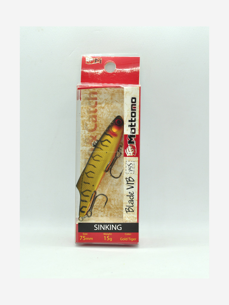 Воблер Mottomo Blade VIB 75S 15g Gold Tiger