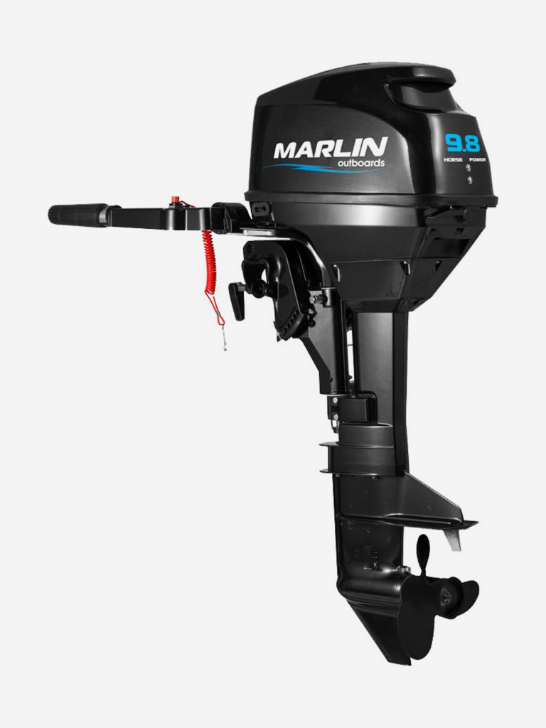 Лодочный мотор MARLIN MP 9.8 AMHS, бензиновый, 2-х тактный, 9,8 л.с.