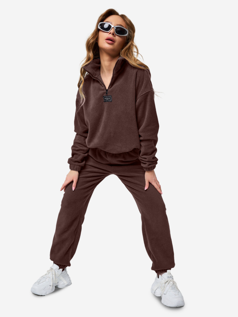 Костюм женский флисовый XVOYA коричневый
