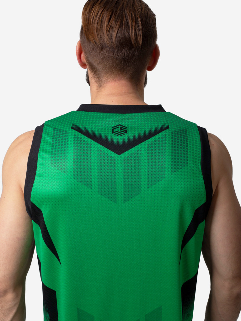 Баскетбольная форма комплект футболка с шортами CROSSSPORT Бфкм-010 зеленый