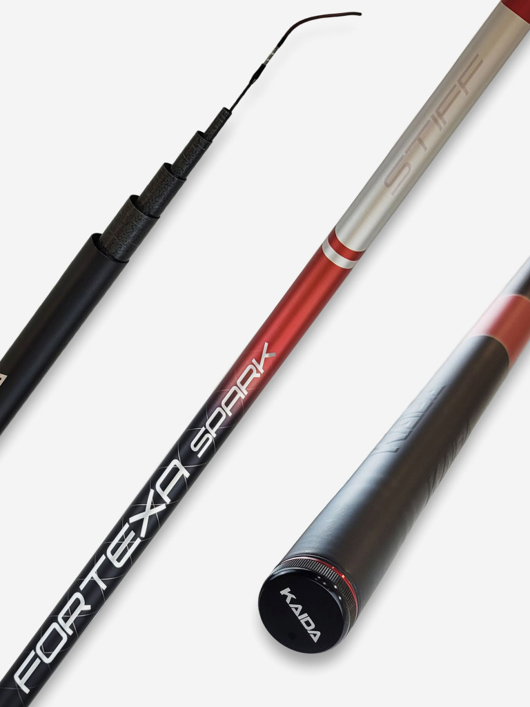 Удилище Kaida FORTEXA SPARK STIFF 8.0м, без колец