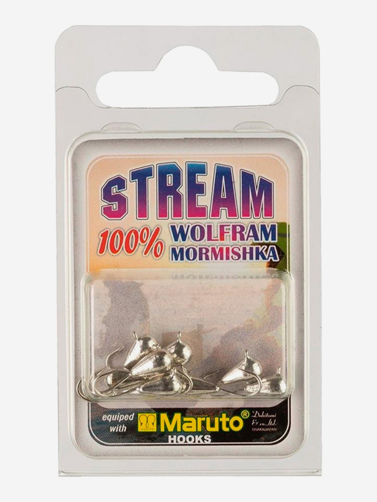 Мормышка Helios вольфрамовая Капля с ушком 2,5мм 0,28г SIL (MW-1125-SIL), 10 штук в упаковке