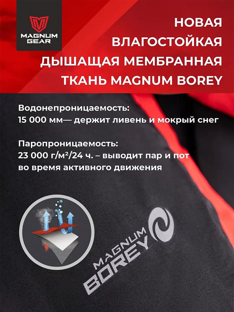 Костюм мужской MAGNUM GEAR VORTEX 0° С красный/черный