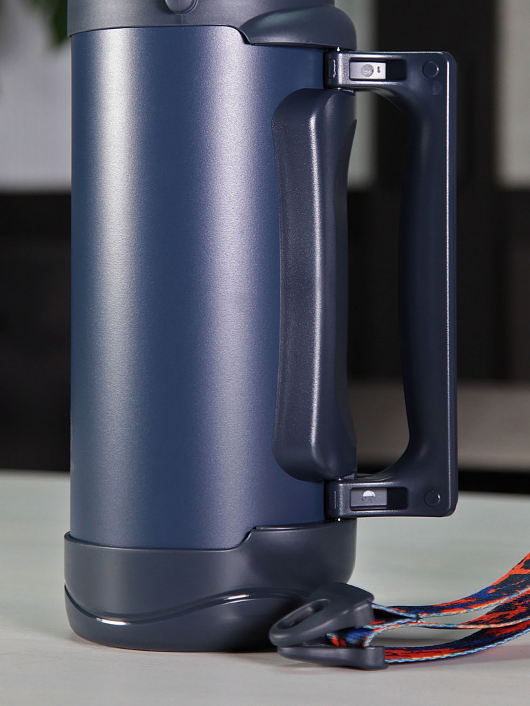 Термос 1.8л СИБИРЬ "Синий лен" с плечевым ремнем