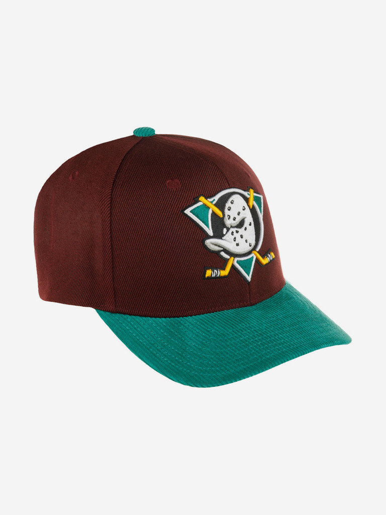 Бейсболка MITCHELL NESS HP7975-ADUPURP Anaheim Ducks NHL (малиновый)