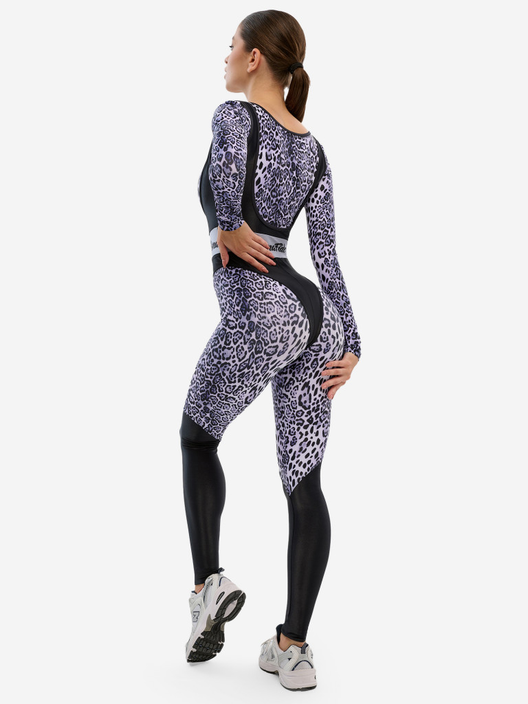 Комбинезон женский спортивный Bona Fide: Aerobica Jumpsuit "Snow Leo "