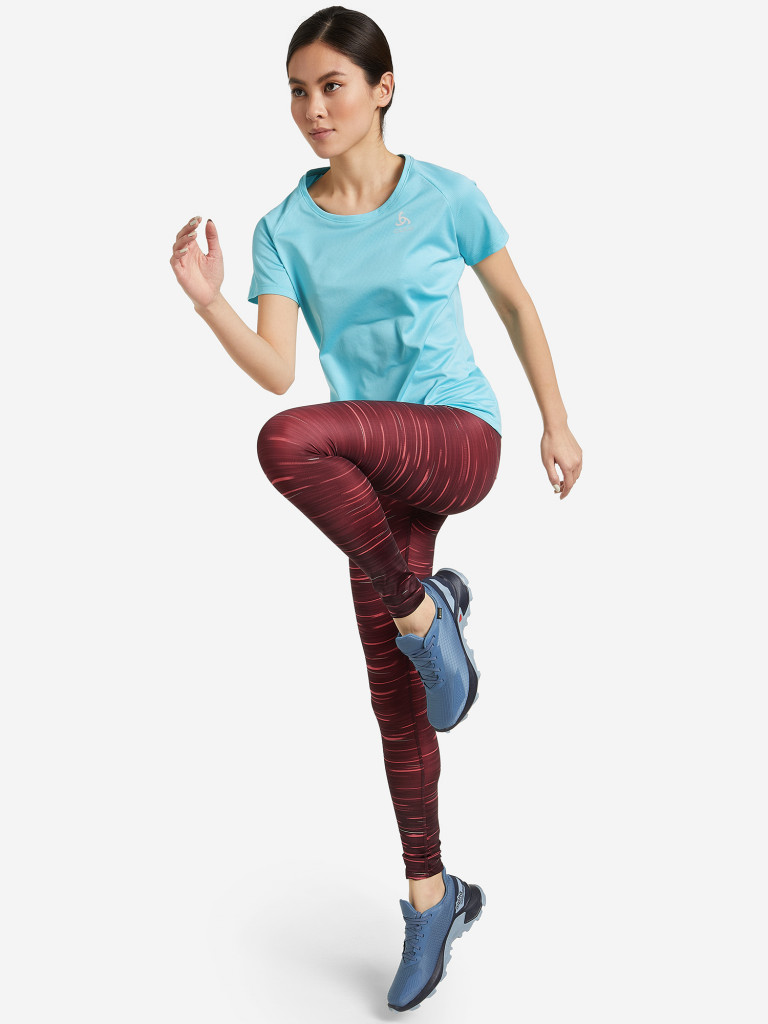 Легинсы женские Odlo Zeroweight Print Reflective