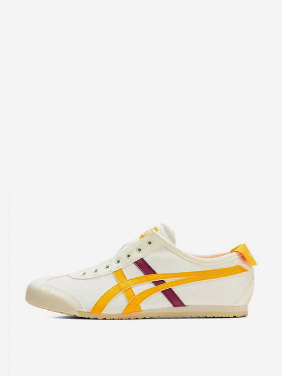 Кроссовки Onitsuka Tiger Mexico 66 Slip On 'Cream Citrus Red'