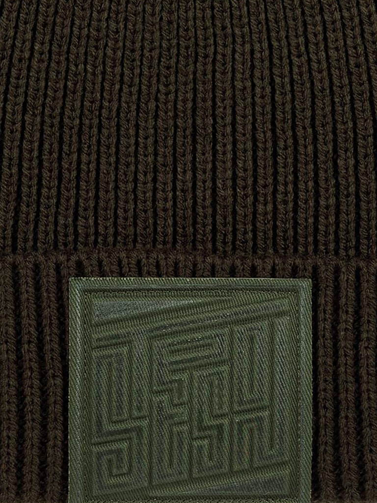 Шапка с отворотом STETSON 8599128 BEANIE EMBOSSED BADGE (зеленый)