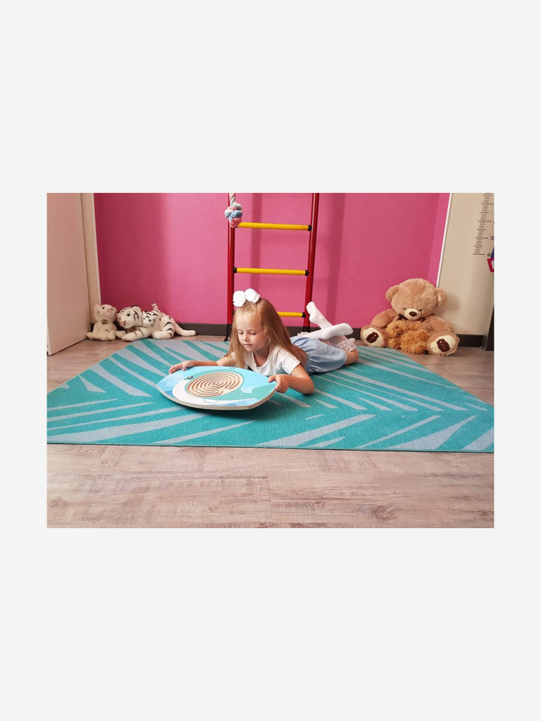 Доска балансировочная INDSPACE КИТ баланс борд на сфере с лабиринтом и закрытым шариком