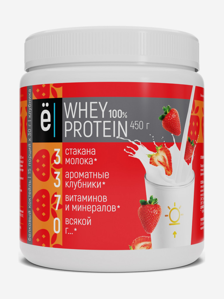 Белковый к-ль Whey protein Клубника 450г Ёбатон