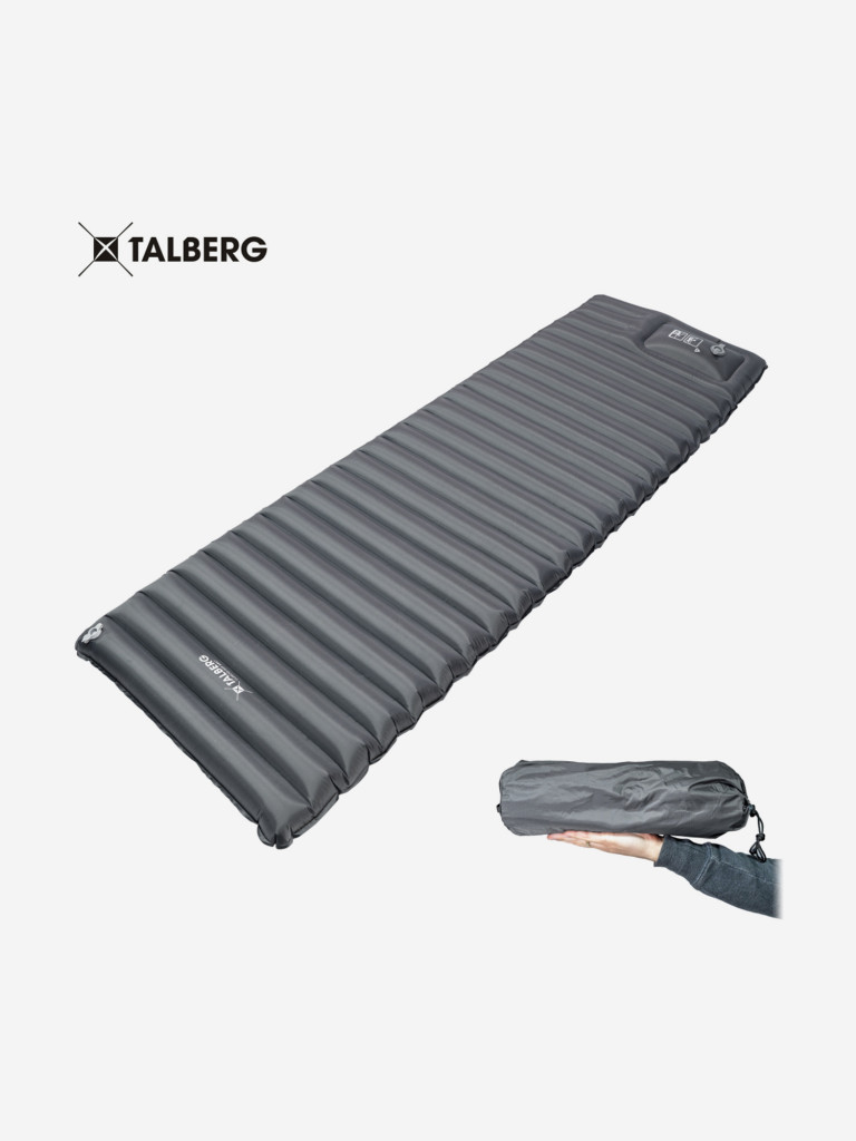 Коврик надувной LUXOR AIR GREY MAT, 185х60х8,оливковый