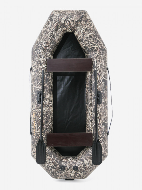 Лодка гребная под мотор Compakt 280, натяжное дно, камуфляж