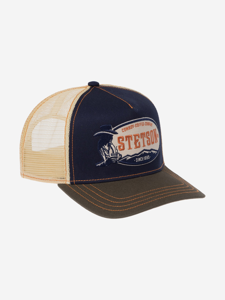 Бейсболка с сеточкой STETSON 7741178 TRUCKER CAP COWBOY COFFEE