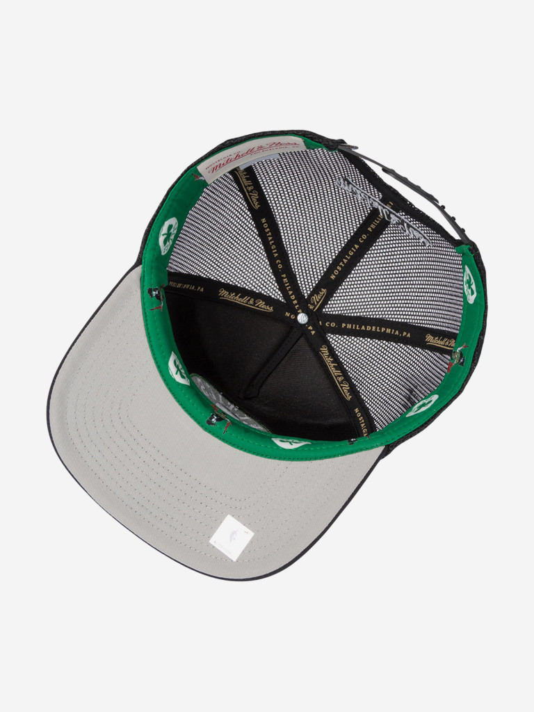 Бейсболка с сеточкой MITCHELL NESS HT11408-BCEBLCK Boston Celtics NBA (черный)