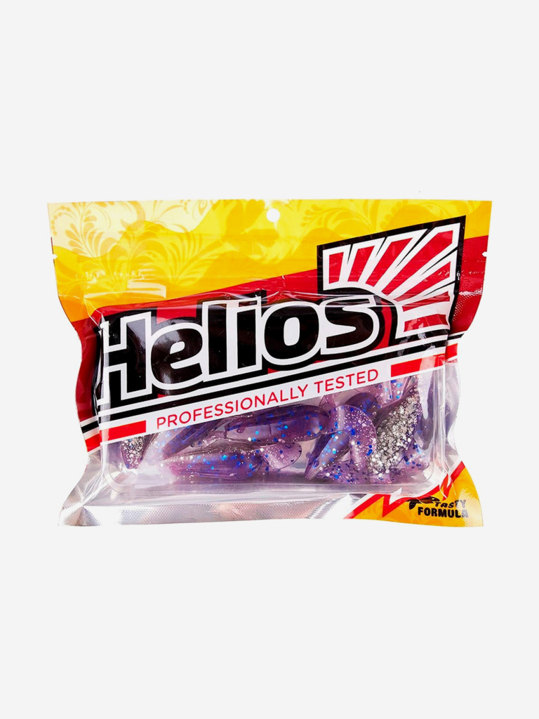 Мягкая приманка лягушка Helios Frog, 2,56" / 6,5 см, Silver Sparkles & Fio, 7 штук (HS-21-036)