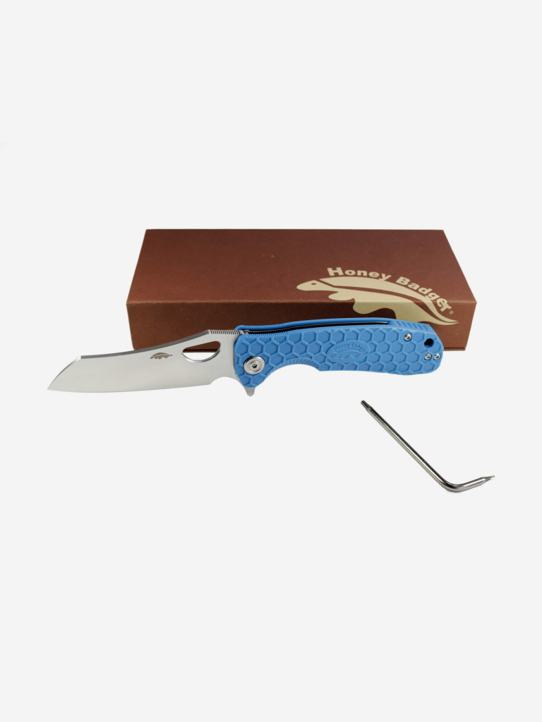 Honey Badger Wharncleaver D2 L с голубой рукоятью
