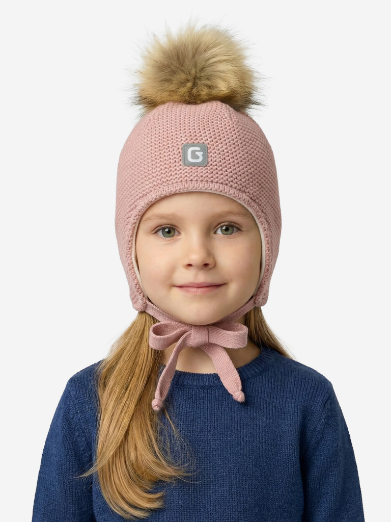 Шапка для девочки GUSTI GW25AC1231G-BEIGE