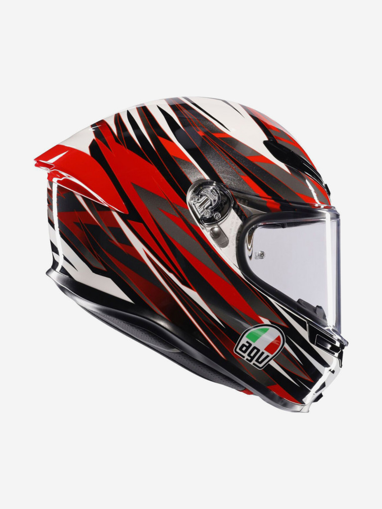 Мотошлем интеграл AGV K6 S E2206 MPLK Reeval White/Red/Grey